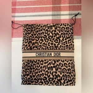 COPY - Christian Dior drawstring bag limited edition cheetah print